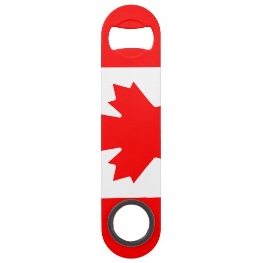 Aangepaste Canadese vlag Pro Speed flesopener Flessenopener (Voorkant)