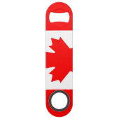 Aangepaste Canadese vlag Pro Speed flesopener Speed Flessenopener (Voorkant)