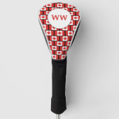 Aangepaste Canadese vlag van Canada Monogram DRIVE Golfheadcover (Voorkant)
