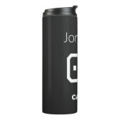 Aangepaste Canadese voetbalshirt stijl erfgoed Thermosbeker (Gedraaid links)