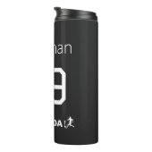 Aangepaste Canadese voetbalshirt stijl erfgoed Thermosbeker (Geroteerd rechts)