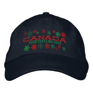 Aangepaste Canadese wintersneeuwvlokken Geborduurde Pet