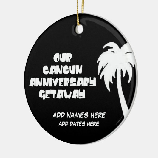 Aangepaste Cancun Jubileum Gift Keramisch Ornament (Links)