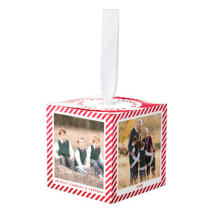 Aangepaste Candy Cane Kerstmis Grootouder Foto Decoratie