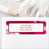 Aangepaste Candy Cane Red Christmas Retour Adres Etiket (Insitu)