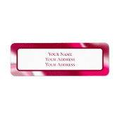 Aangepaste Candy Cane Red Christmas Retour Adres Etiket (Voorkant)