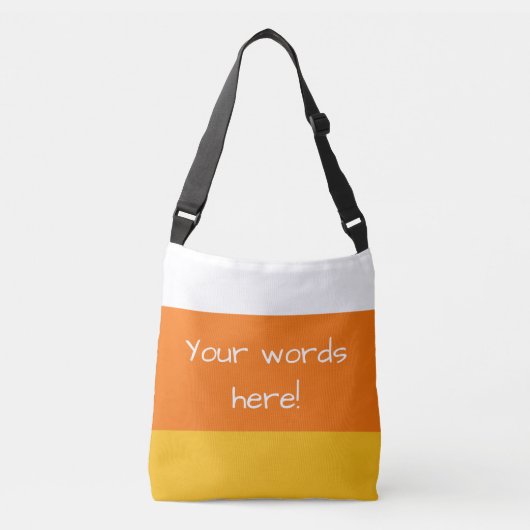 Aangepaste Candy Corn Crossbody Bag Tas (Voorkant)