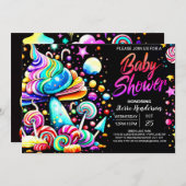 Aangepaste Candyland Baby shower Kaart (Voorkant / Achterkant)