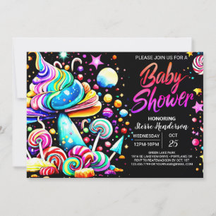 Aangepaste Candyland Baby shower Kaart