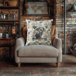 Aangepaste Cane Corso Kussen Abstract Patroon