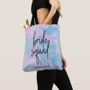 Aangepaste Canvas tas Katoen Snoep Bride Squad