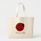 Aangepaste Canvas tas Ladybug (Voorkant)