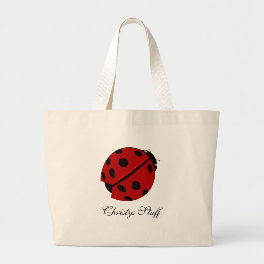 Aangepaste Canvas tas Ladybug (Voorkant)