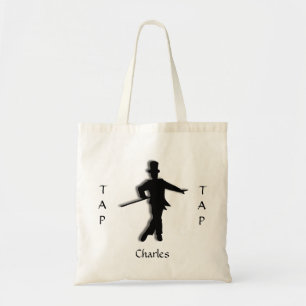 Aangepaste Canvas tas met tipdanssilhouette