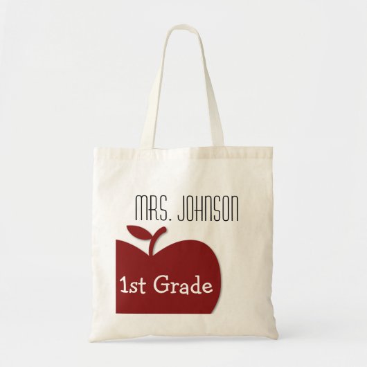 Aangepaste Canvas tas-Sjabloon voor docenten Tote Bag (Voorkant)