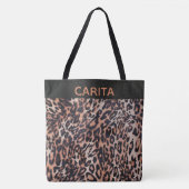 Aangepaste Canvas tas van de luipaard (Voorkant)