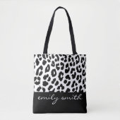 Aangepaste Canvas tas van het Leopard Pattern (Voorkant)