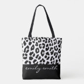 Aangepaste Canvas tas van het Leopard Pattern (Achterkant)