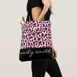 Aangepaste Canvas tas van het Leopard Pattern