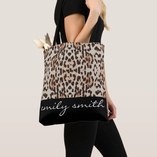 Aangepaste Canvas tas van het Leopard Pattern (Dichtbij)