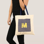 Aangepaste Canvas tas van het Nautical Monogram va (Voorkant (product))