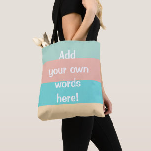Aangepaste Canvas tas van kuststroken
