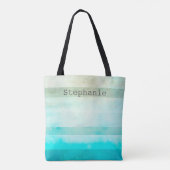 aangepaste canvas tas voegt jouw tekst-shabbystrep (Achterkant)