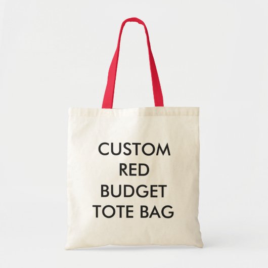Aangepaste Canvas tas voor aangepast budget - RED- (Voorkant)