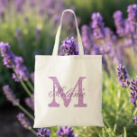 Aangepaste canvas tas voor monogram | lavender paa<br><div class="desc">Persoonlijke naam monogram canvas tas | lavender paars/lila kleur. Elegant logo ontwerp met monogrammed letter initialen. Een  cadeauidee voor bruid,  bloemmeisjes,  eerwraak en bruidsmeisjes tijdens bruiloften.</div>