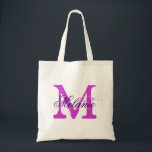 Aangepaste canvas tas voor monogram | Orchidee-paa<br><div class="desc">Persoonlijke naam monogram canvas tas | paarse orchidee kleur. Elegant logo ontwerp met monogrammed letter initialen. Een  cadeauidee voor bruid,  bloemmeisjes,  eerwraak en bruidsmeisjes tijdens bruiloften. Stijlvolle scripttypografie.</div>