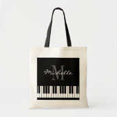 Aangepaste canvas tas voor pianosleutels voor doce (Voorkant)