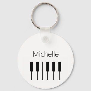 Aangepaste canvas tas voor pianosleutels voor doce sleutelhanger