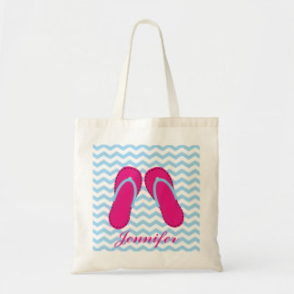 Aangepaste Canvas tas voor roze flip Flop Sandals