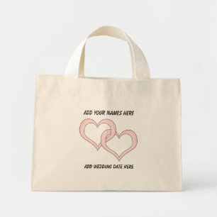 Aangepaste Canvas tas voor verbonden harten