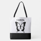 Aangepaste Canvas tas voor vlinders (Voorkant)