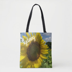 Aangepaste Canvas tas voor zonnebloemen