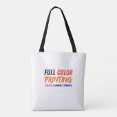 Aangepaste Canvas tassen met Logo - Gepersonalisee (Achterkant)