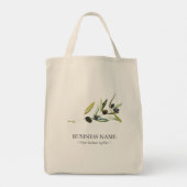 Aangepaste Canvas tassen rustieke olijftak (Achterkant)