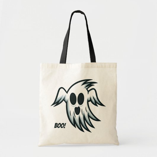 Aangepaste canvas tassen voor Halloween Ghost (Voorkant)