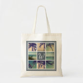 Aangepaste canvas tassen voor het kleuren van palm (Voorkant)