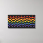 Aangepaste canvasafdruk regenboogChevron Pattern Canvas Afdruk (Voorkant)