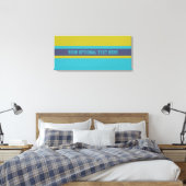 Aangepaste canvasafdruk tappatroon stripes canvas afdruk (Insitu (Slaapkamer))