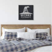 Aangepaste canvasafdruk wetenschappelijke wizard canvas afdruk (Insitu (Slaapkamer))