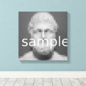Aangepaste canvasprint | Voeg hier uw eigen afbeel Canvas Afdruk (Insitu (Houten vloer))