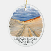 Aangepaste Cape Cod National Seashore, Massachuset Keramisch Ornament (Links)