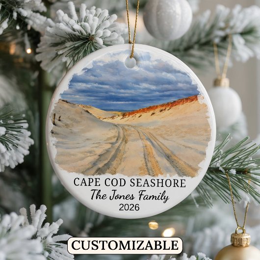 Aangepaste Cape Cod National Seashore, Massachuset Keramisch Ornament