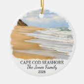 Aangepaste Cape Cod National Shore, Massachusetts Keramisch Ornament (Voorkant)