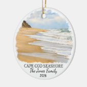 Aangepaste Cape Cod National Shore, Massachusetts Keramisch Ornament (Links)