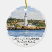 Aangepaste Cape Cod National Shore, Massachusetts Keramisch Ornament (Voorkant)