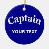 AANGEPASTE CAPTAE KERAMISCH ORNAMENT (Voorkant)